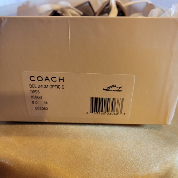 Coach Khaki Sneakers - Picture 2 of 6